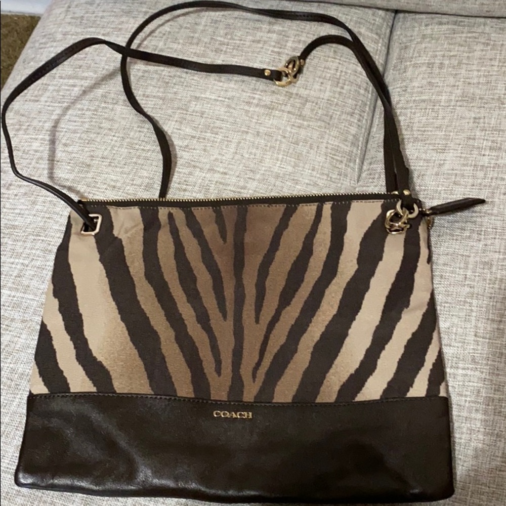 Coach animal print crossbody